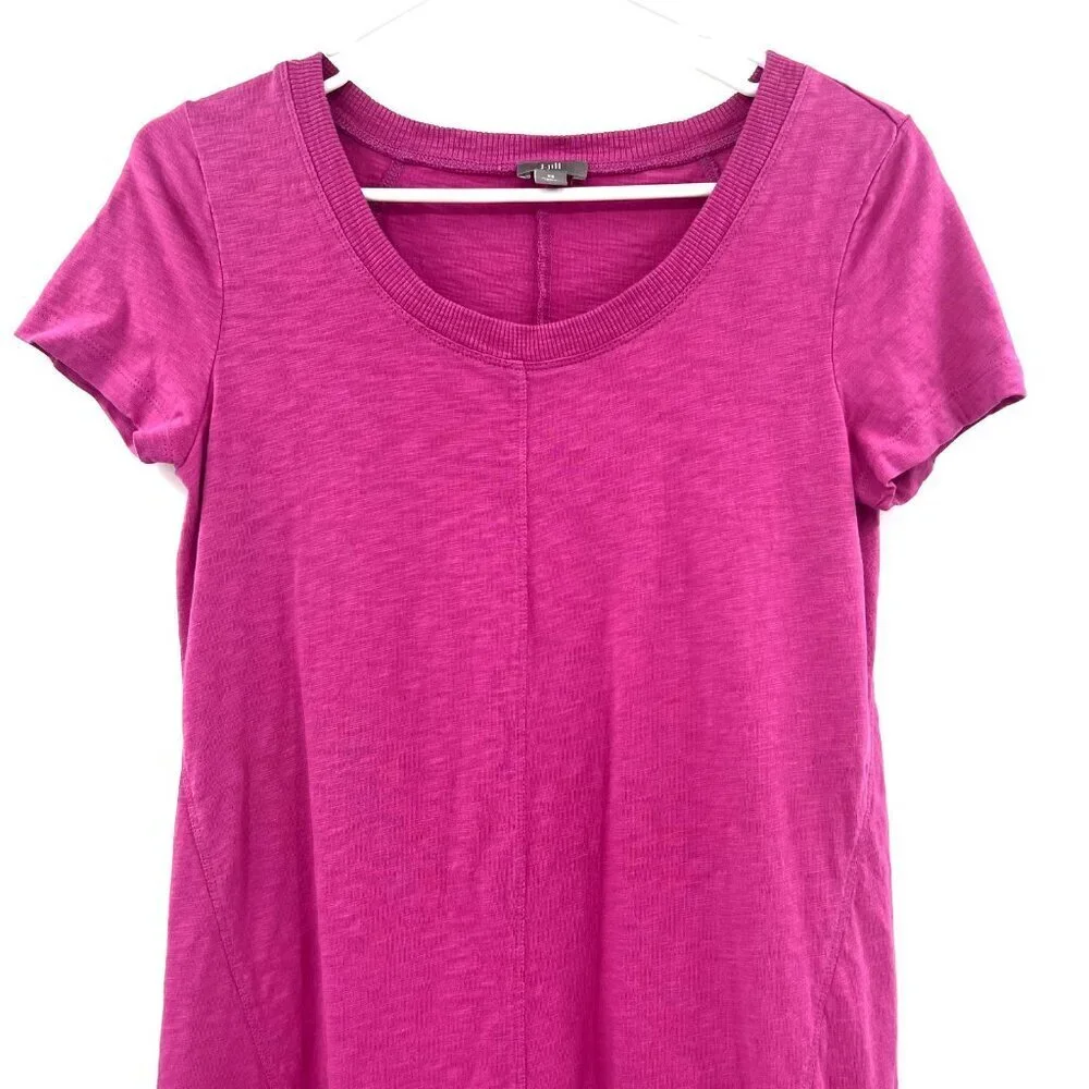 J.Jill Pink 100% Cotton Midi Length T-Shirt Dress Womens XS